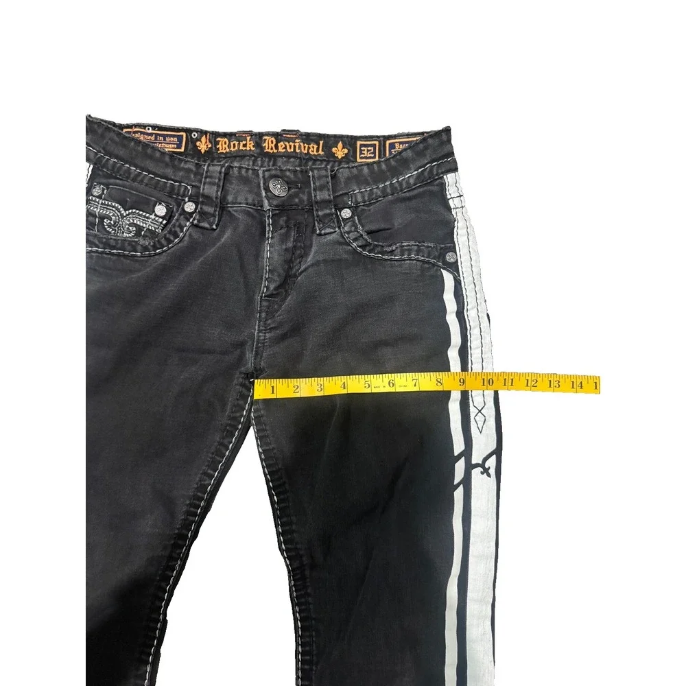 Rock Revival Barrett  Straight Jeans Black straight size 32 Denim Jeans